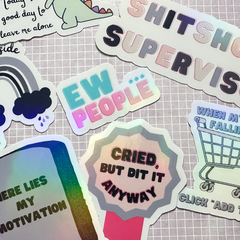 selbstgemachte Sticker