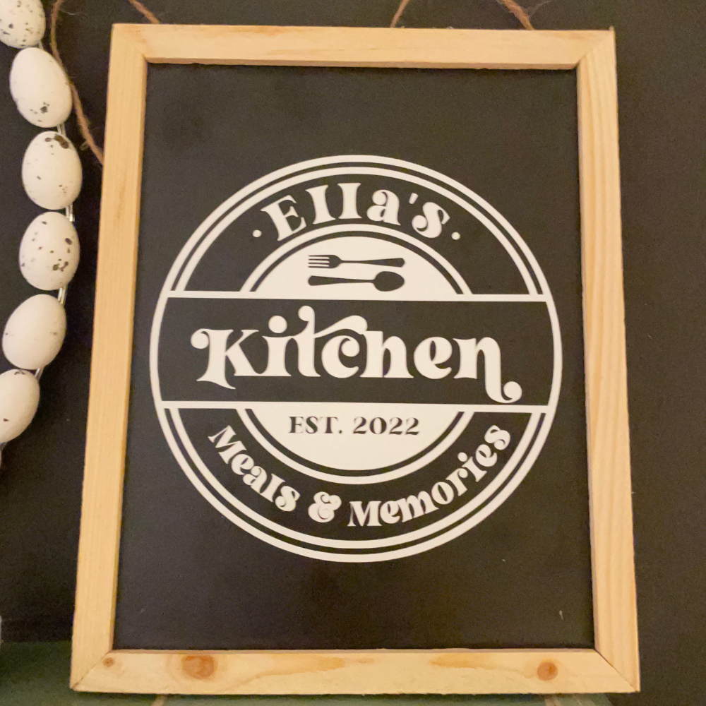 personalisiertes Schild Matschküche