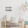 Holzschrift für die Wand2 Holzschrift für die Wand: Name aus Holz in einem Kinderzimmer