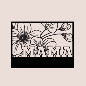 Personalisiertes Holzschild mit Wunschwort MAMA